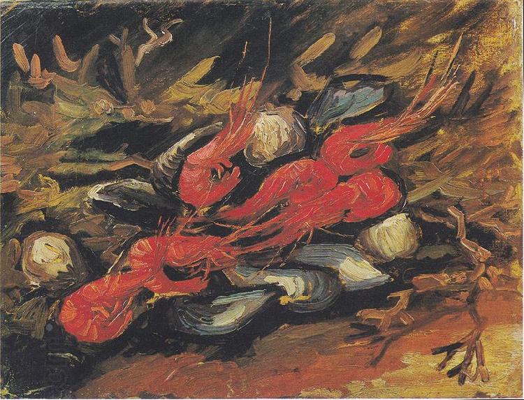 Vincent Van Gogh Still Life with Mussels and Shrimp China oil painting art